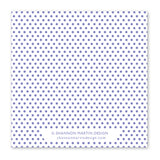 The "Aren't you Glad Napkin" by Shannon Martin Design is a white biodegradable beverage napkin with small purple polka dots and branding at the bottom center—ideal for adding charm to any party.