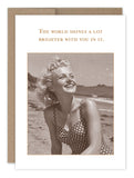 The World Shines Thank You Card