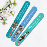 The Looks Aren't Everything Emery Boards by Shannon Martin Design feature 3 colorful nail files with retro swimsuit photos and playful quotes—perfect for manicures or as fun gifts.