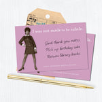 The Not Subtle Sticky Note by Shannon Martin Design features a vintage photo of a woman in a dress with the phrase "I was not made to be subtle" and room for notes, perfect for adding sass and function to your desk.
