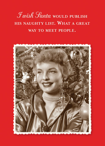 Naughty List Holiday Card