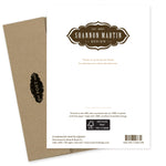 The back of the "What Time? What A Hoot Card" by Shannon Martin Design features a vintage-style logo, thank you message, recycled paper and FSC symbols, price, and printing info at the bottom. Includes a brown envelope.