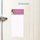 The Good Mood Magnetic List Pad by Shannon Martin Design adds charm and eco-friendly function to your fridge or shopping list.