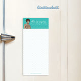 The Shannon Martin Design "I'm Not Arguing" Magnetic List Pad adds witty vintage flair to your fridge notes.
