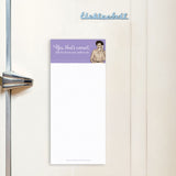 The Shannon Martin Design Horse You Rode In On Magnetic List Pad features vintage woman art on recycled paper.