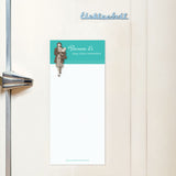 The Shop O'Clock Magnetic List Pad by Shannon Martin Design is perfect for shopping lists on recycled paper.