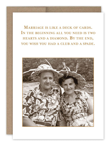 Deck Of Cards Anniversary Card
