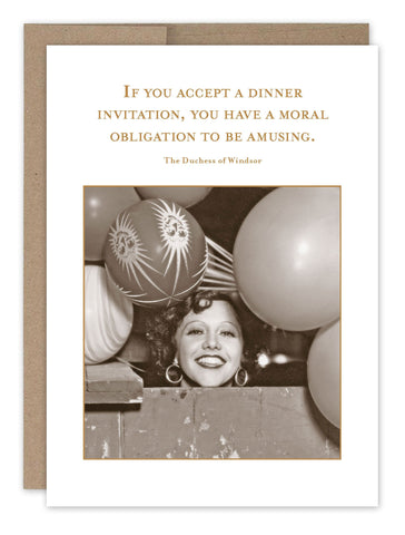 Moral Obligation Birthday Card