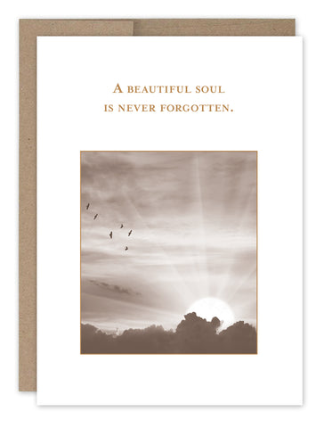 Beautiful Soul Sympathy Card