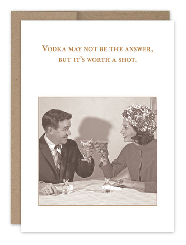 It's Worth A Shot Birthday Card