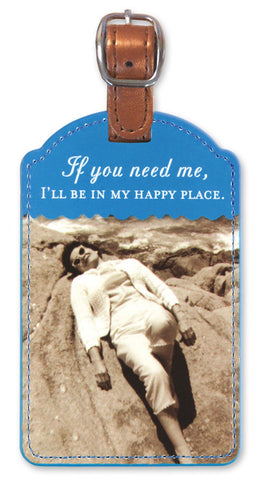 happy place Luggage Tag